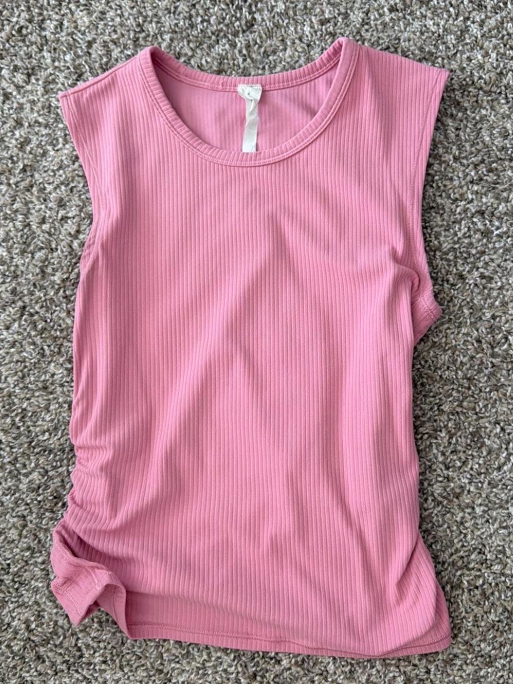 lululemon Ribbed Pink Sleeveless Tank